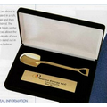 Black Presentation Box with 5-1/4" Gold Shovel